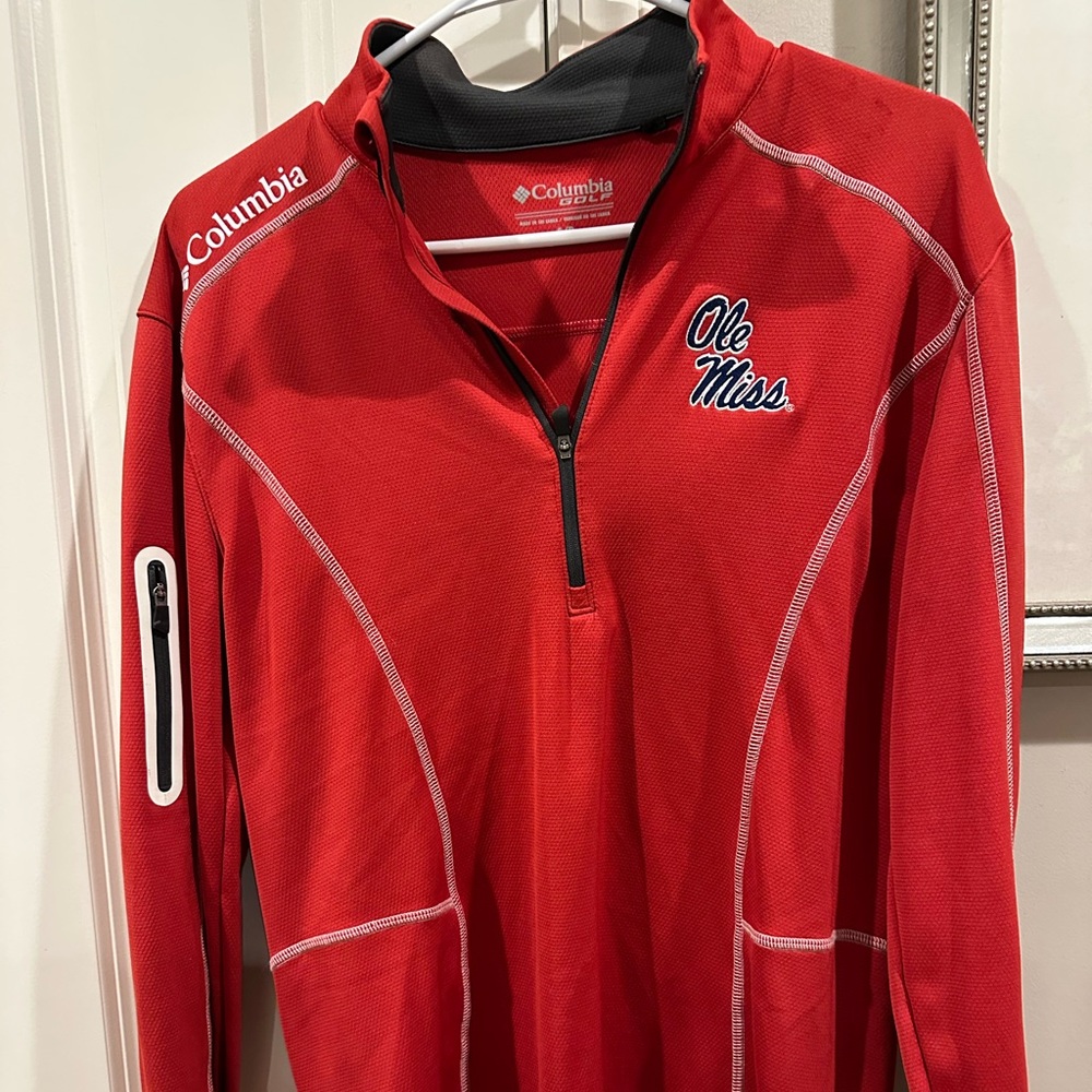 Columbia Red Ole Miss Pullover